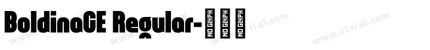 BoldinaCE Regular字体转换
